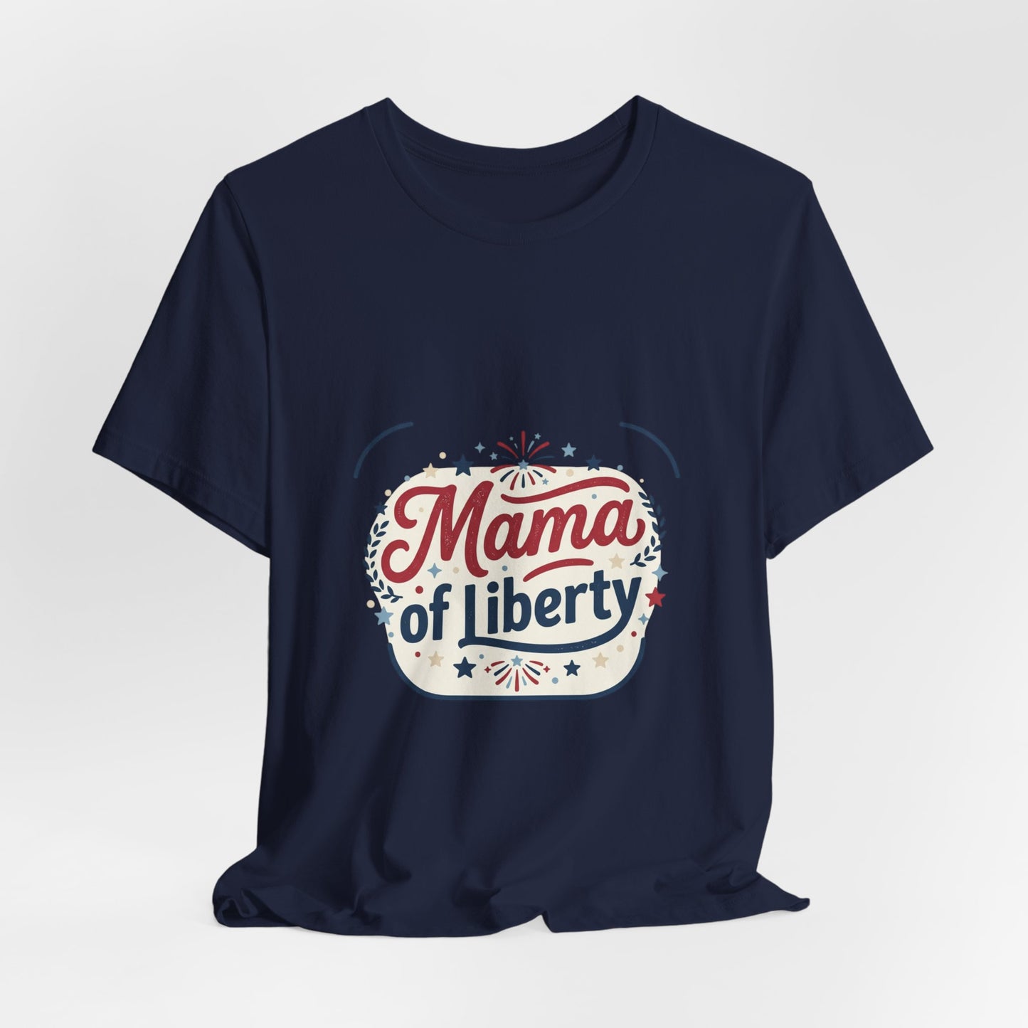 Mama of Liberty T-Shirt | Americana retro 4th of July, vintage patriotic palette