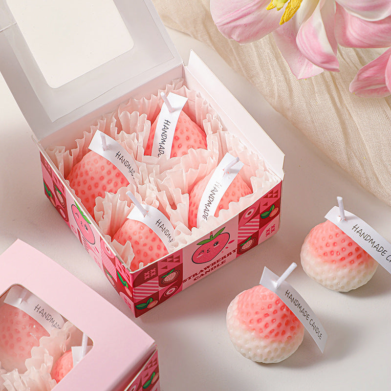 Soy Wax Powder Strawberry Aromatherapy Candle