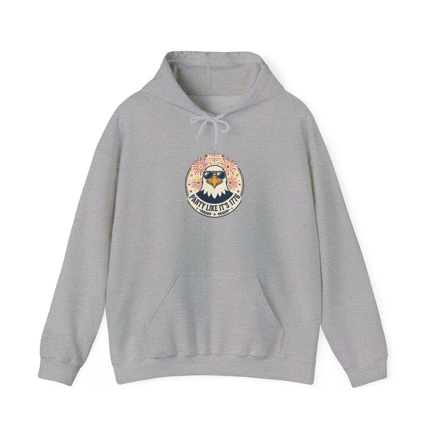 Retro Americana Eagle Hoodie | 4th of July, vintage distressed patriotic palette
