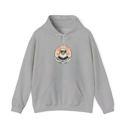 Retro Americana Eagle Hoodie | 4th of July, vintage distressed patriotic palette