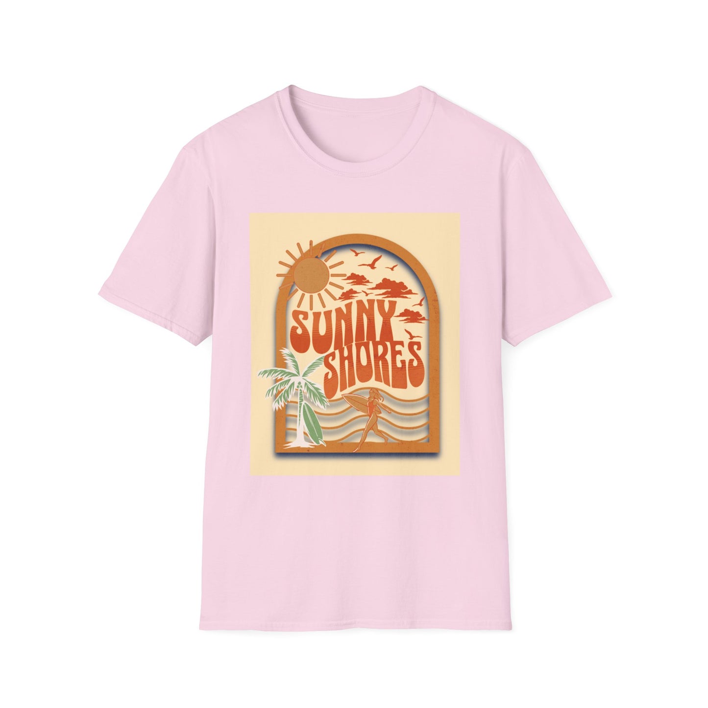 Sunny Shores T-Shirt | Retro Beach Surf Graphic