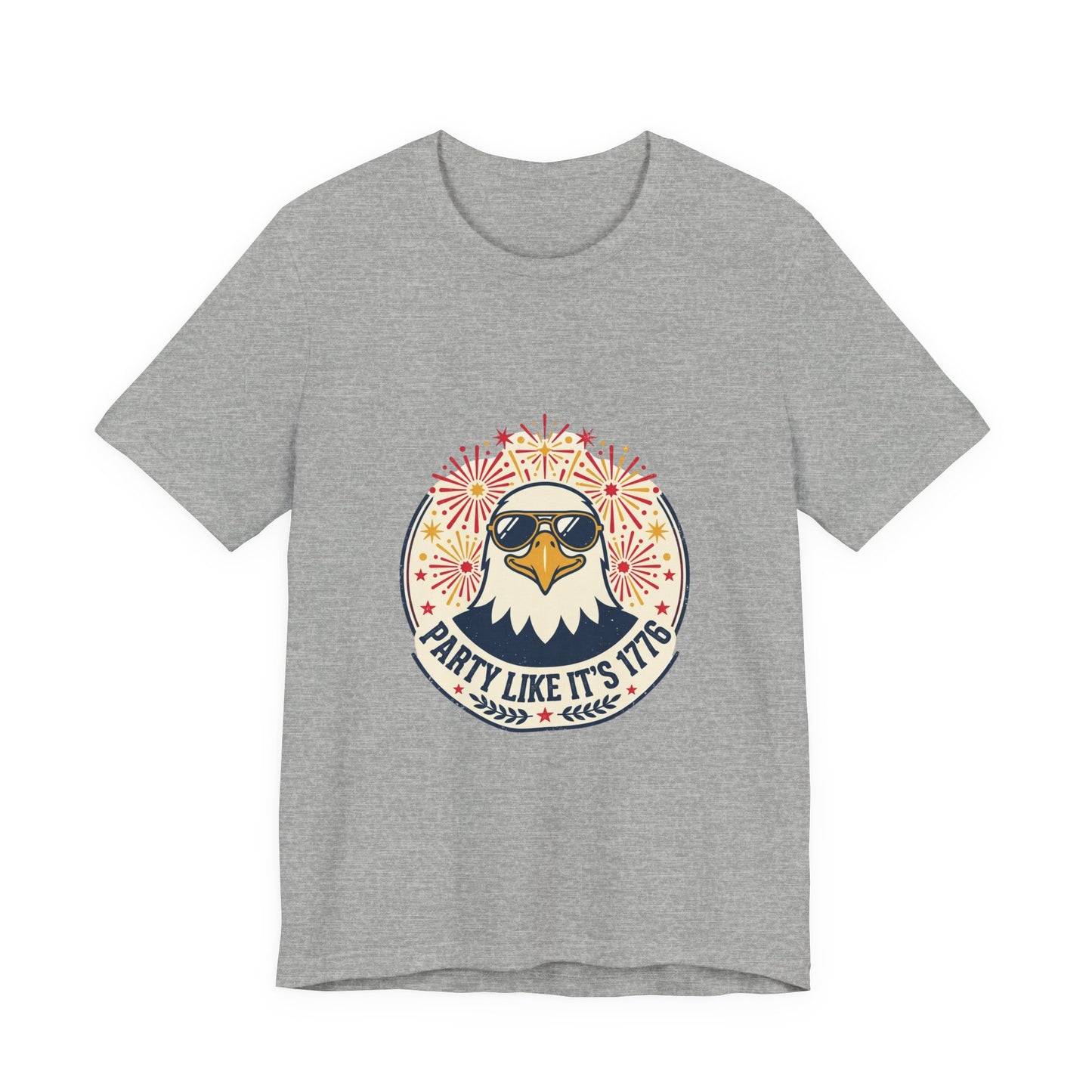 Party Like It's 1776 Tee | Americana Retro, Fireworks Bald Eagle