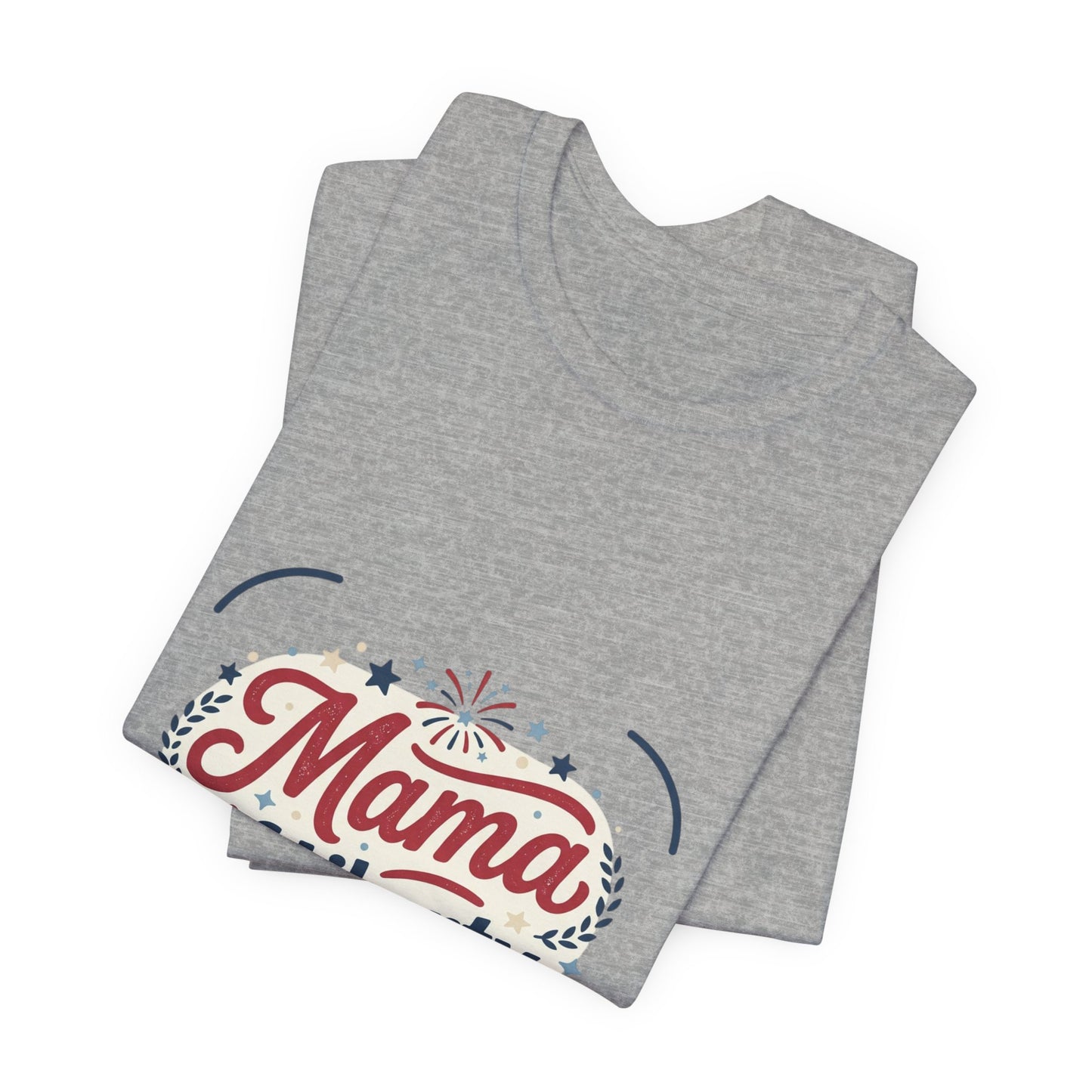 Mama of Liberty T-Shirt | Americana retro 4th of July, vintage patriotic palette