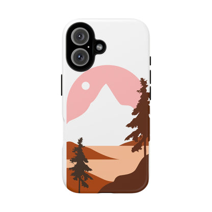 Phone Case — Pink Mountain Landscape Protective Cover