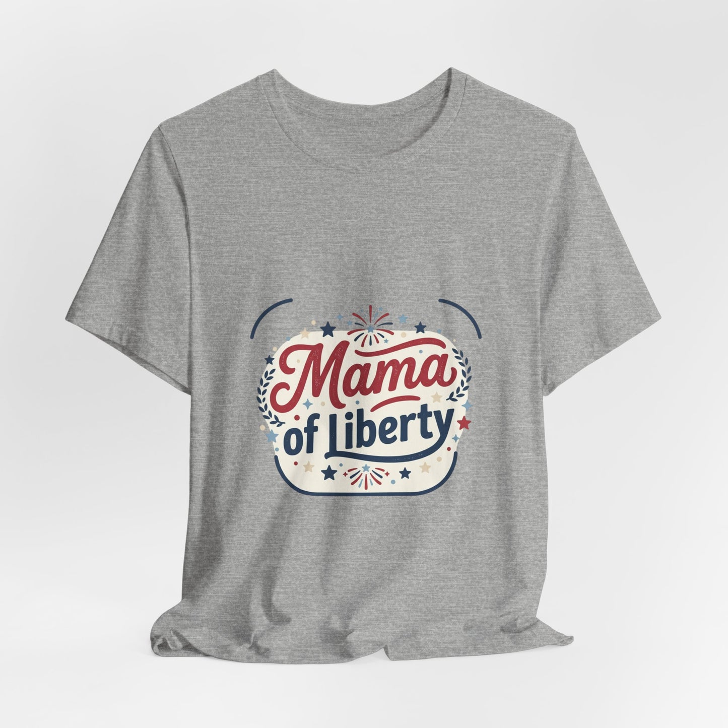 Mama of Liberty T-Shirt | Americana retro 4th of July, vintage patriotic palette
