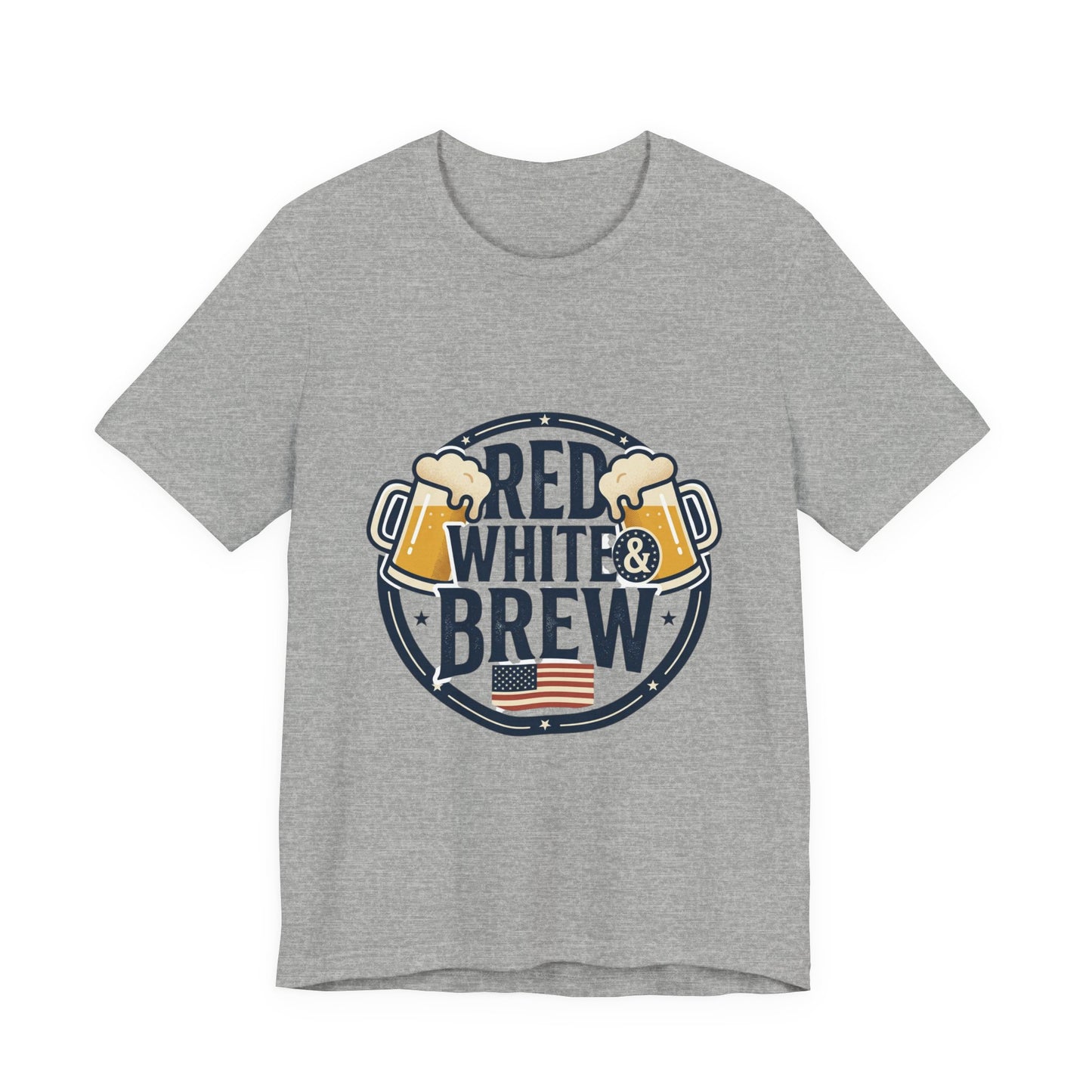 Red White & Brew Tee | Americana, vintage distressed summer BBQ shirt
