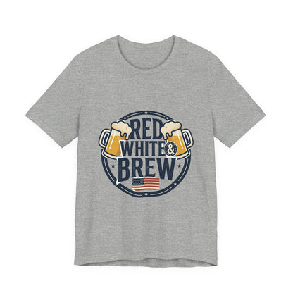 Red White & Brew Tee | Americana, vintage distressed summer BBQ shirt