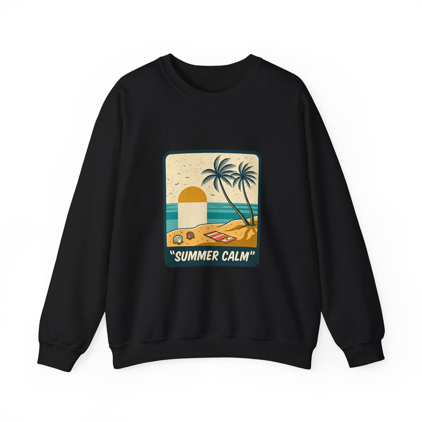 Summer Calm Sweatshirt | retro Americana, vintage distressed patriotic palette