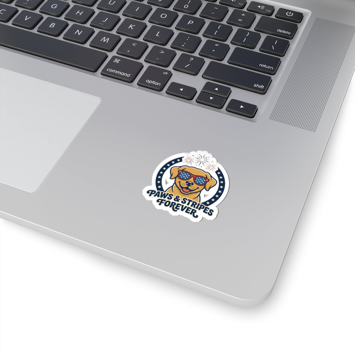 Paws & Stripes Forever Sticker | Americana 4th of July, Retro Patriotic Palette