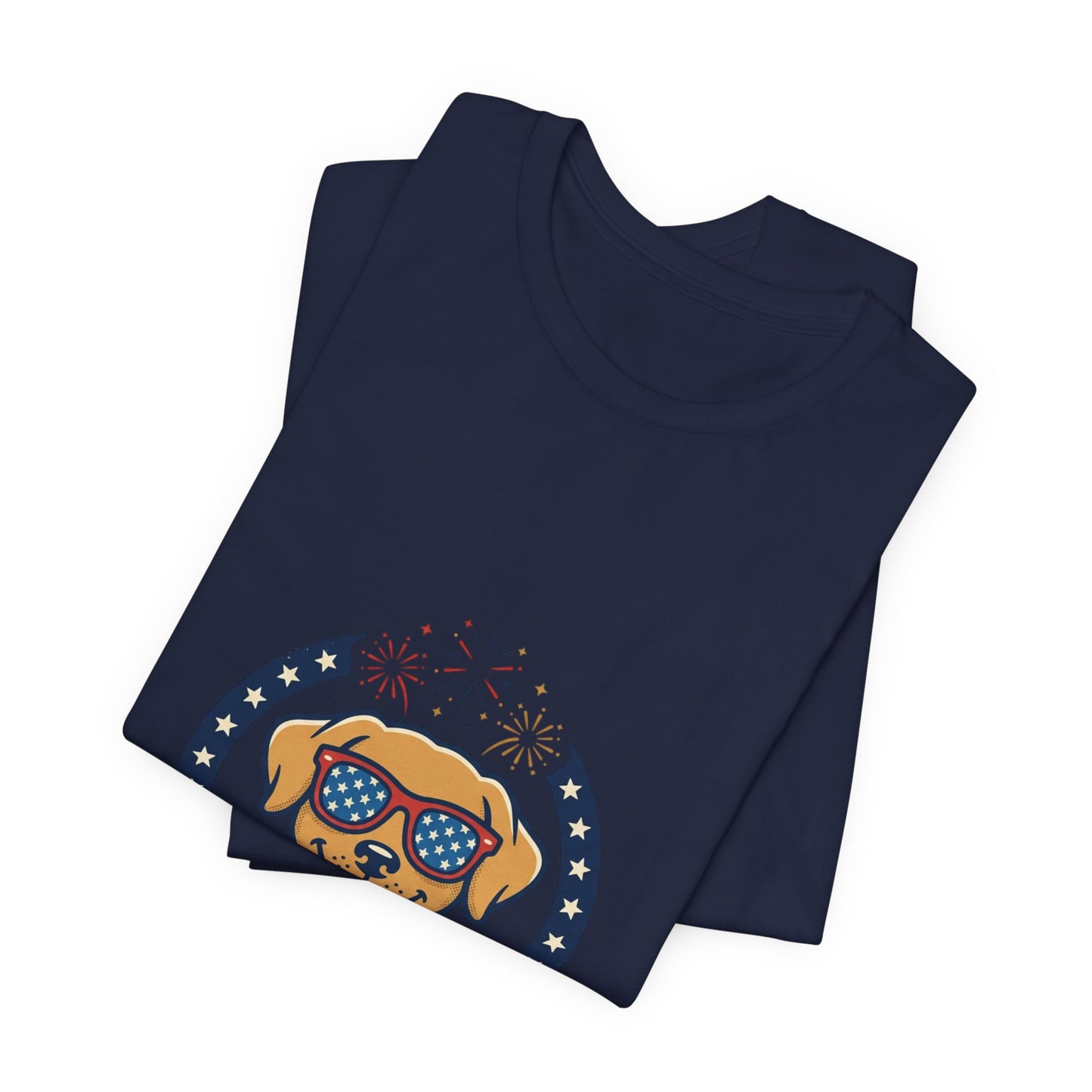 Paws & Stripes Forever Tee | Americana Retro 4th of July, Vintage Patriotic Palette