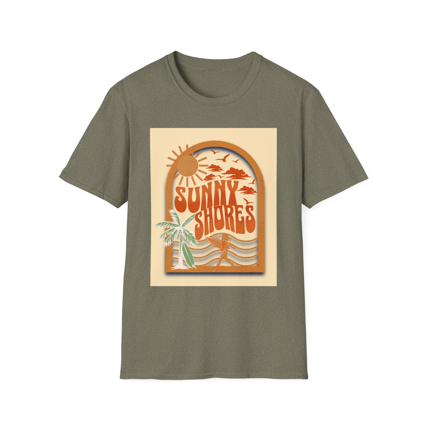 Sunny Shores T-Shirt | Retro Beach Surf Graphic
