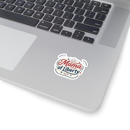 Mama of Liberty Kiss-Cut Stickers | Americana Retro Patriotic Palette