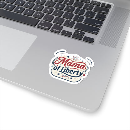 Mama of Liberty Kiss-Cut Stickers | Americana Retro Patriotic Palette