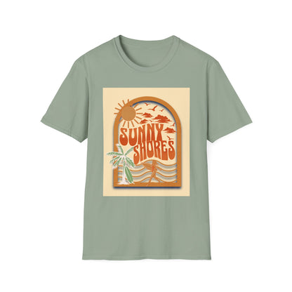 Sunny Shores T-Shirt | Retro Beach Surf Graphic