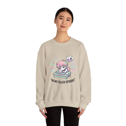 chibi manga panel crewneck sweatshirt | anime aesthetic, kawaii