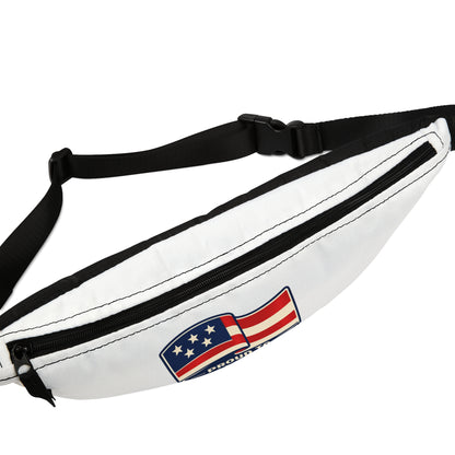 Patriotic Fanny Pack — "Proud to Be American" Flag Waist Bag