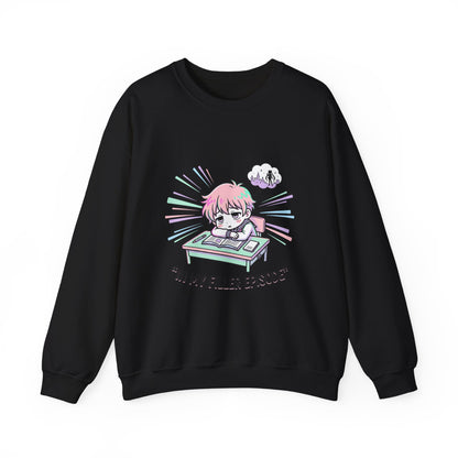 chibi manga panel crewneck sweatshirt | anime aesthetic, kawaii