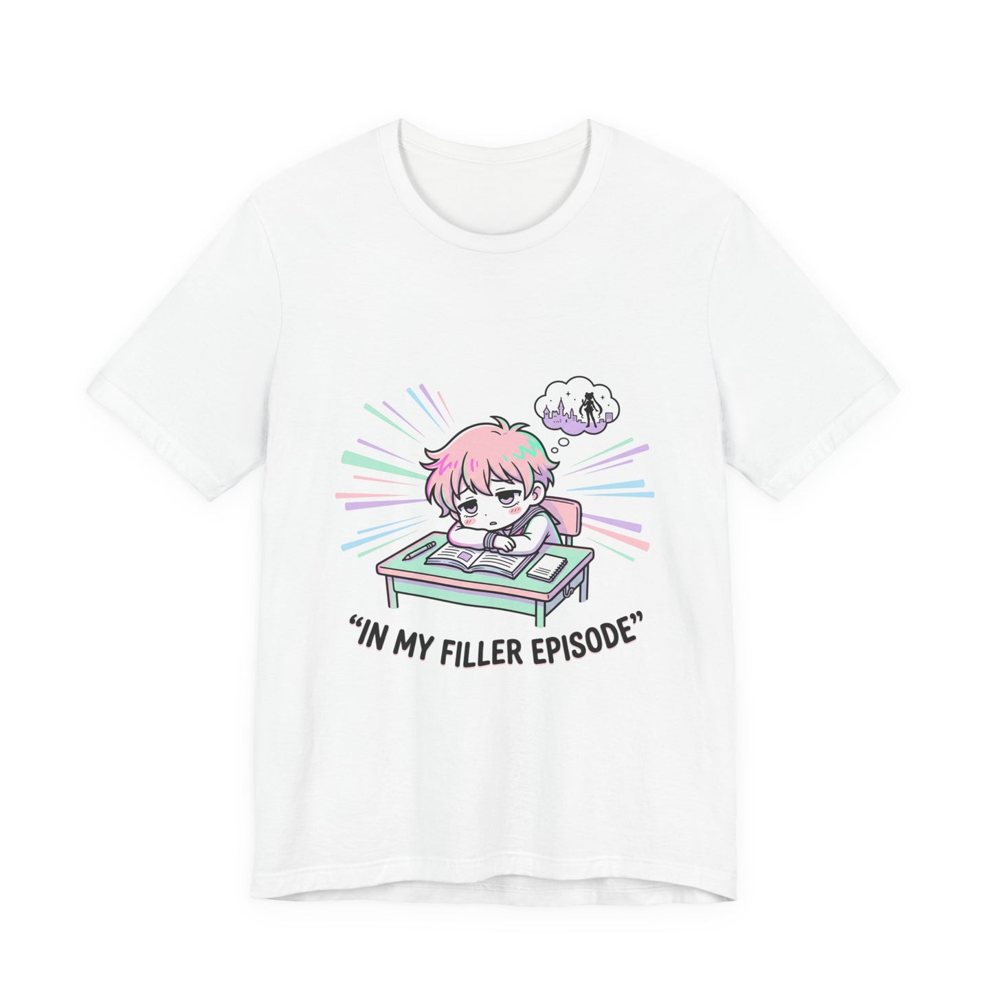 in my filler episode Tee | chibi anime aesthetic, pastel kawaii manga