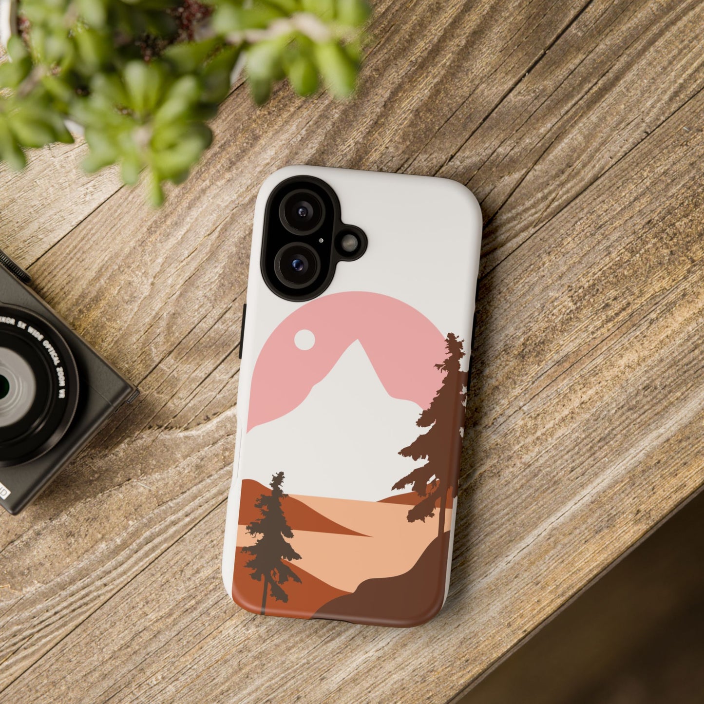 Phone Case — Pink Mountain Landscape Protective Cover