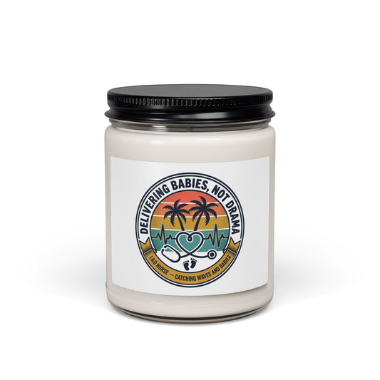 Retro Americana Sunset Candle | Soy Candle, 9oz | Vintage Fourth of July, Summer BBQ