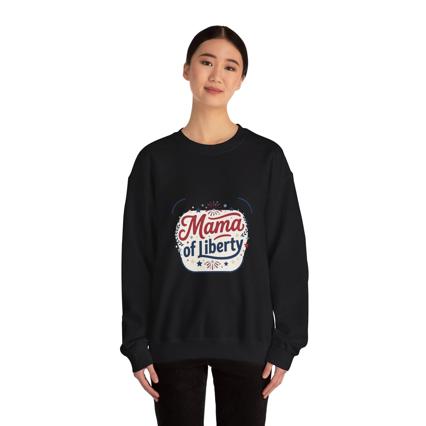 Mama of Liberty Sweatshirt | Americana, Retro Patriotic Palette