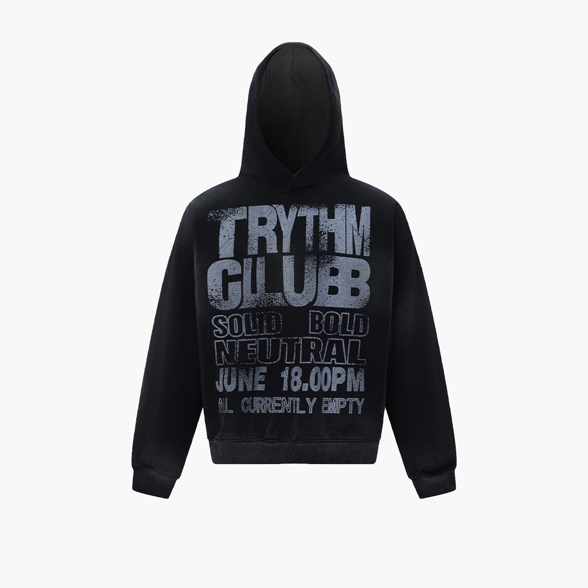 Aged-style Letter-print Hoodie In American