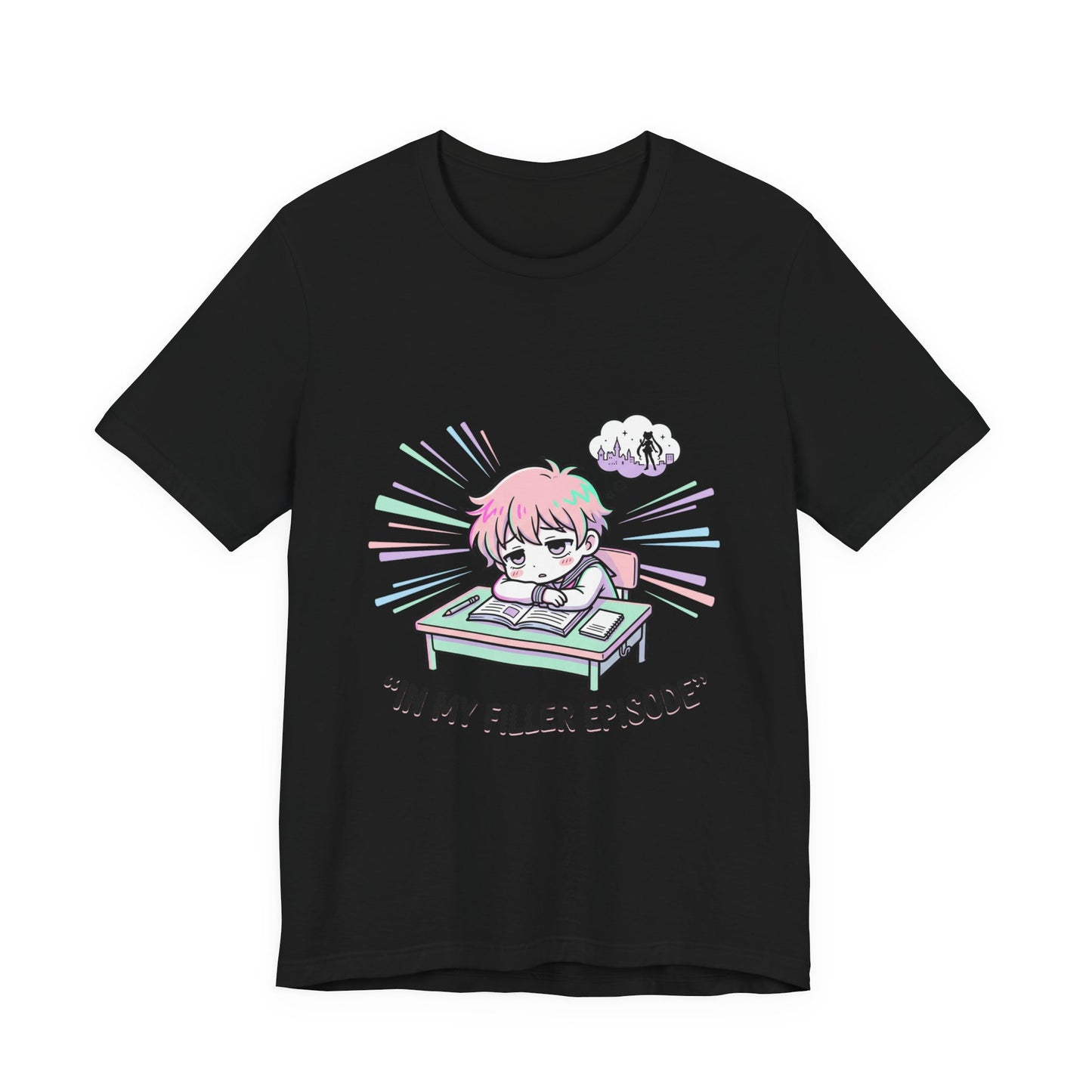 in my filler episode Tee | chibi anime aesthetic, pastel kawaii manga