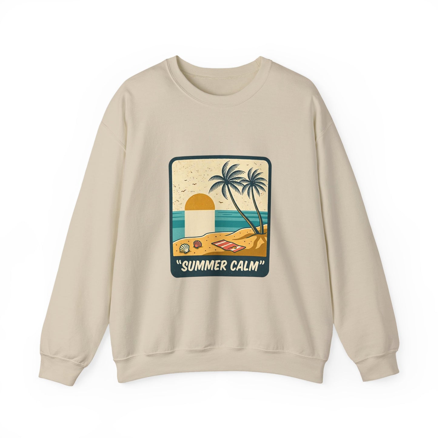 Summer Calm Sweatshirt | retro Americana, vintage distressed patriotic palette