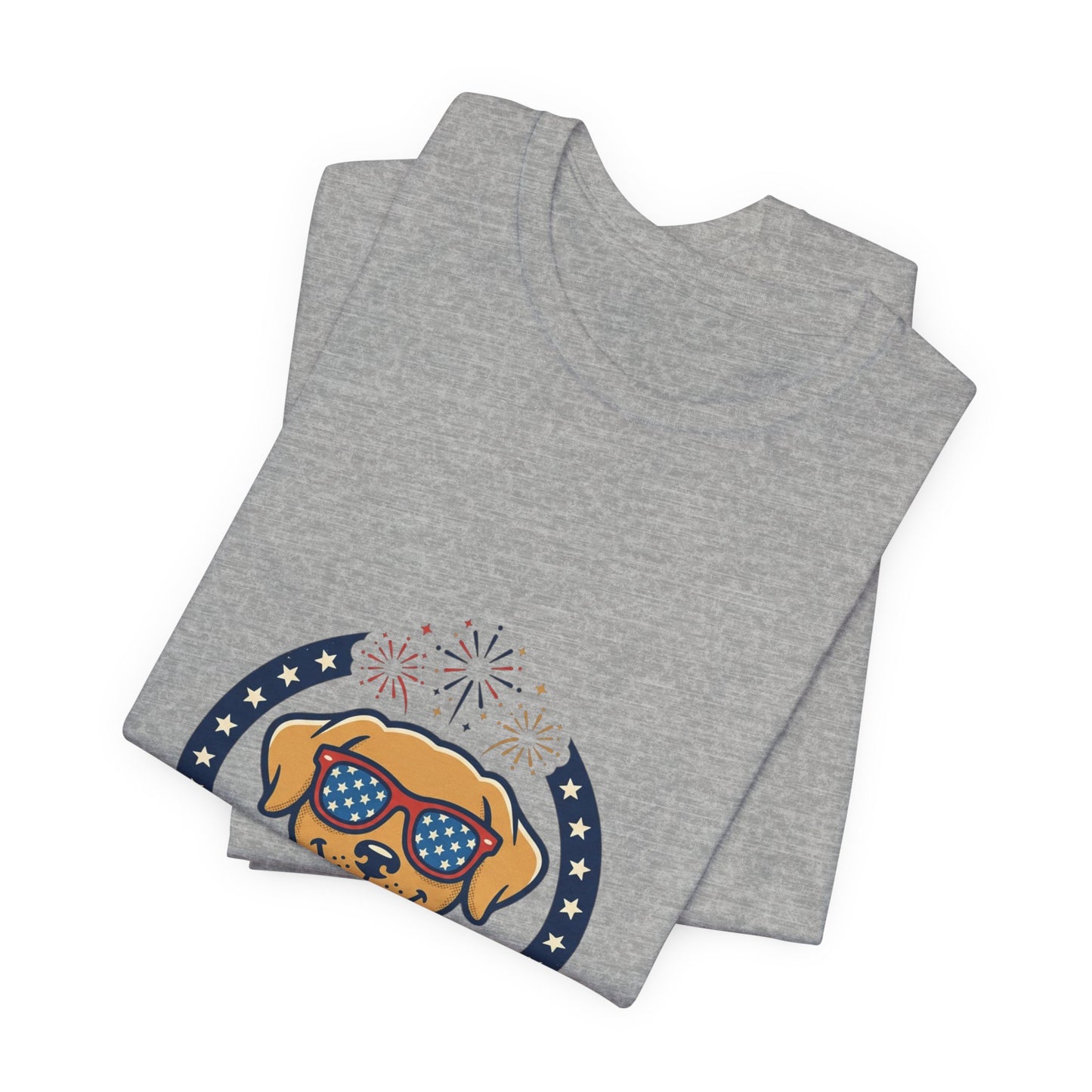 Paws & Stripes Forever Tee | Americana Retro 4th of July, Vintage Patriotic Palette