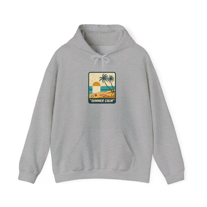 Vintage Summer Beach Patch Hoodie | Americana, Retro Patriotic Palette
