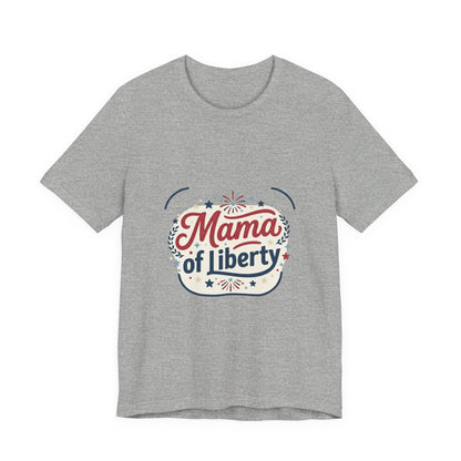 Mama of Liberty T-Shirt | Americana retro 4th of July, vintage patriotic palette
