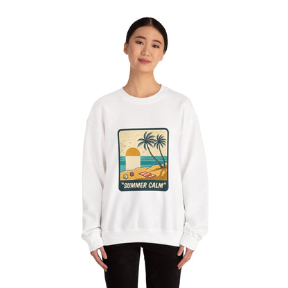 Summer Calm Sweatshirt | retro Americana, vintage distressed patriotic palette