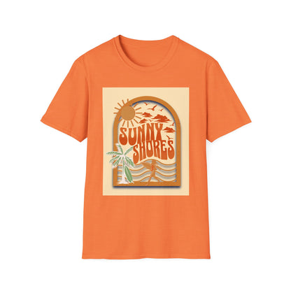 Sunny Shores T-Shirt | Retro Beach Surf Graphic