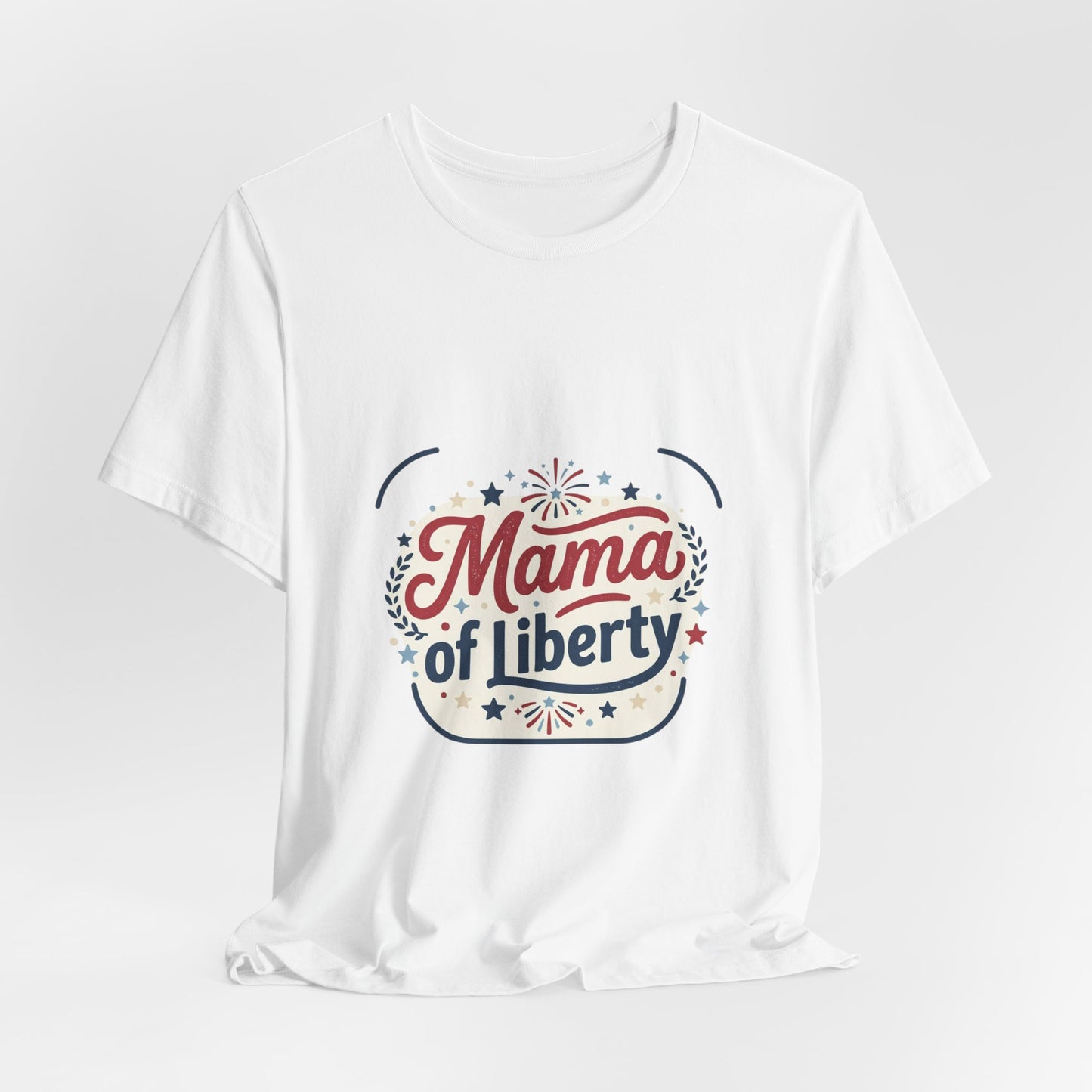 Mama of Liberty T-Shirt | Americana retro 4th of July, vintage patriotic palette