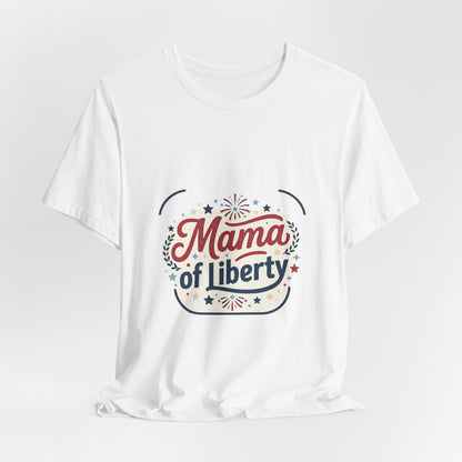 Mama of Liberty T-Shirt | Americana retro 4th of July, vintage patriotic palette