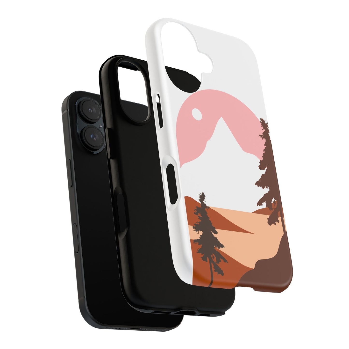 Phone Case — Pink Mountain Landscape Protective Cover
