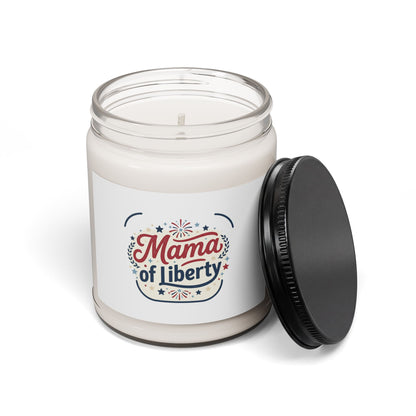 Mama of Liberty Candle, Americana 4th of July, Retro Patriotic Palette
