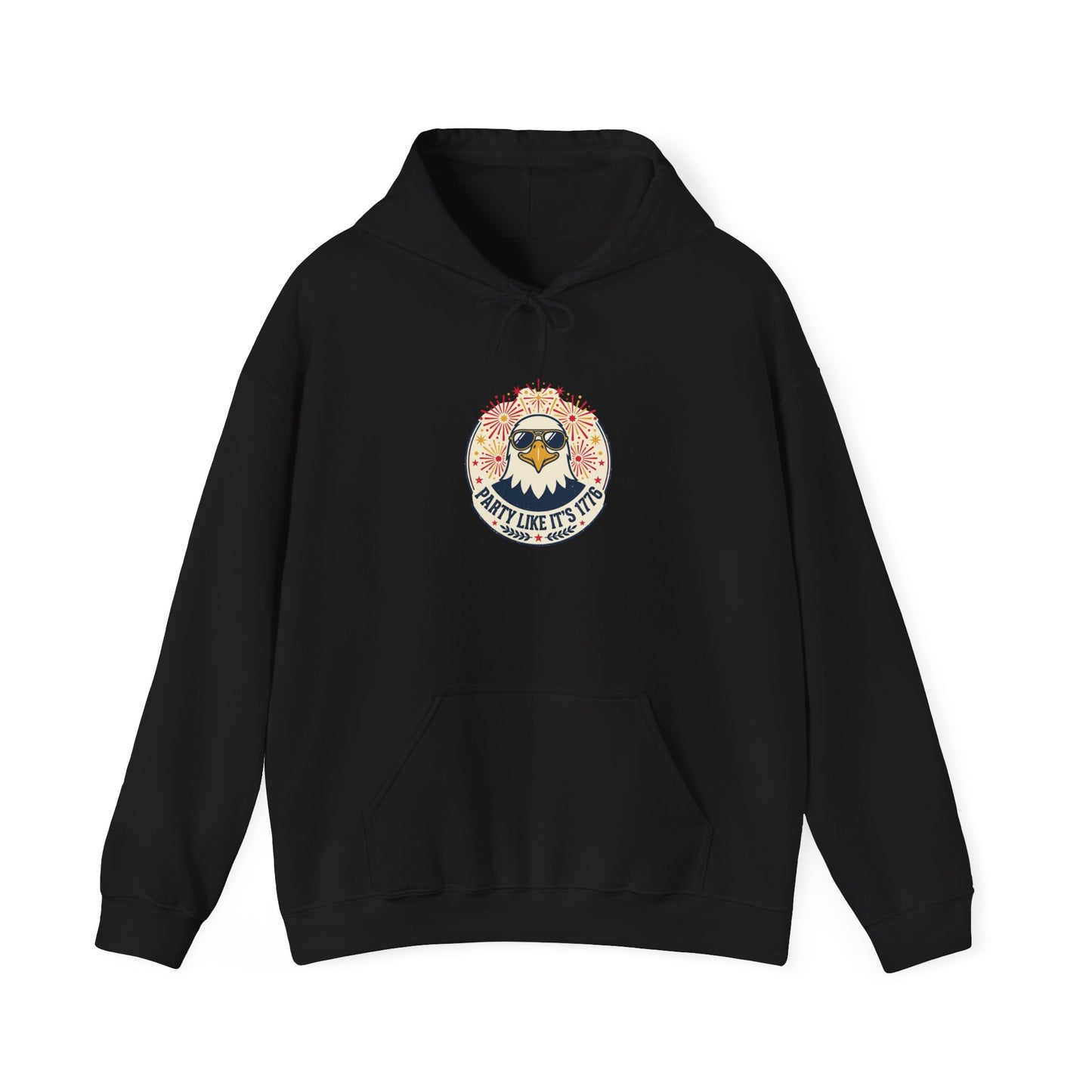 Retro Americana Eagle Hoodie | 4th of July, vintage distressed patriotic palette