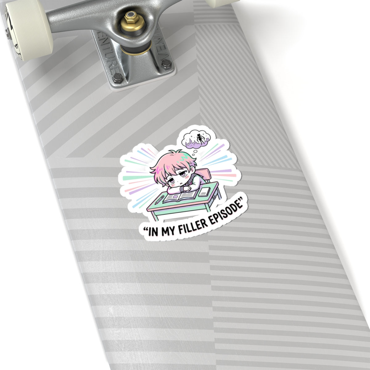 In My Filler Episode Sticker | Chibi Anime Aesthetic, Kawaii Manga Panel