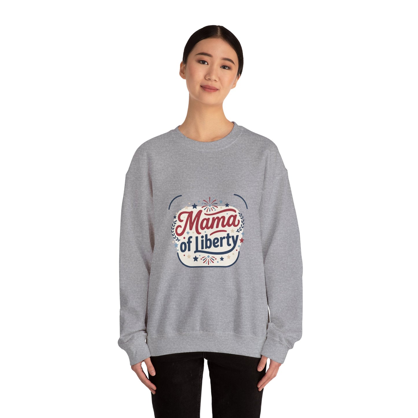 Mama of Liberty Sweatshirt | Americana, Retro Patriotic Palette