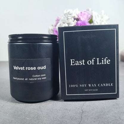 Handmade Smokeless Soy Wax Frosted Candle