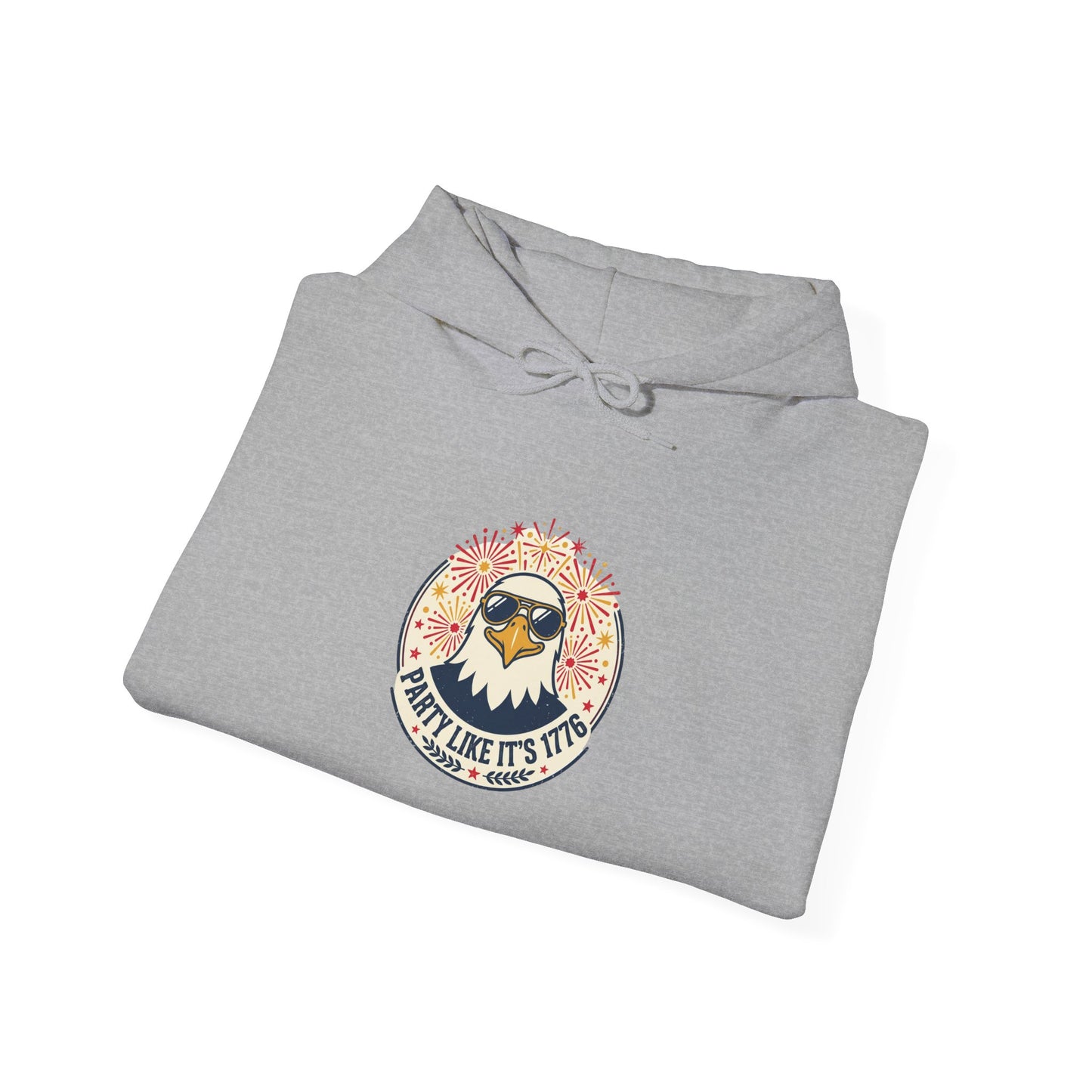 Retro Americana Eagle Hoodie | 4th of July, vintage distressed patriotic palette