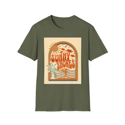 Sunny Shores T-Shirt | Retro Beach Surf Graphic