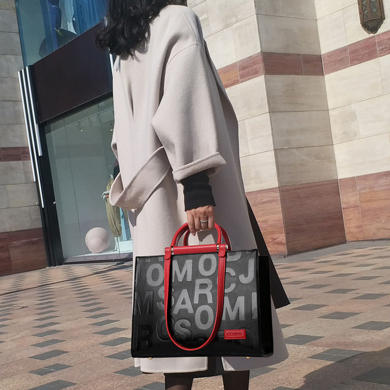 Female Large Capacity Top-Handle Bag Lady's Handbag Casual Tote Girl Messenger Bag