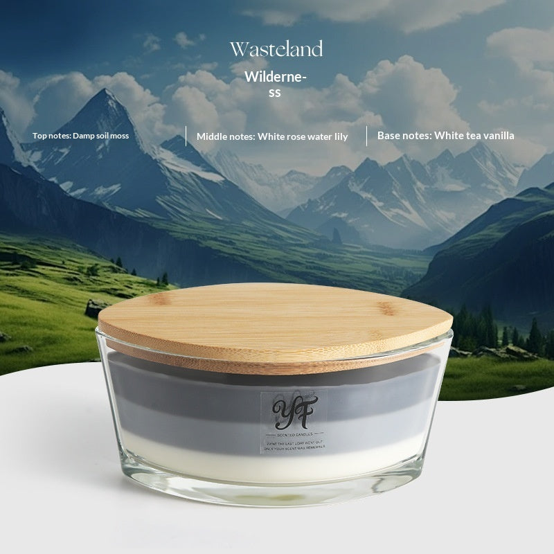 American-style WW Fireplace Boat-shaped Soy Scented Candle
