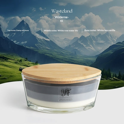 American-style WW Fireplace Boat-shaped Soy Scented Candle