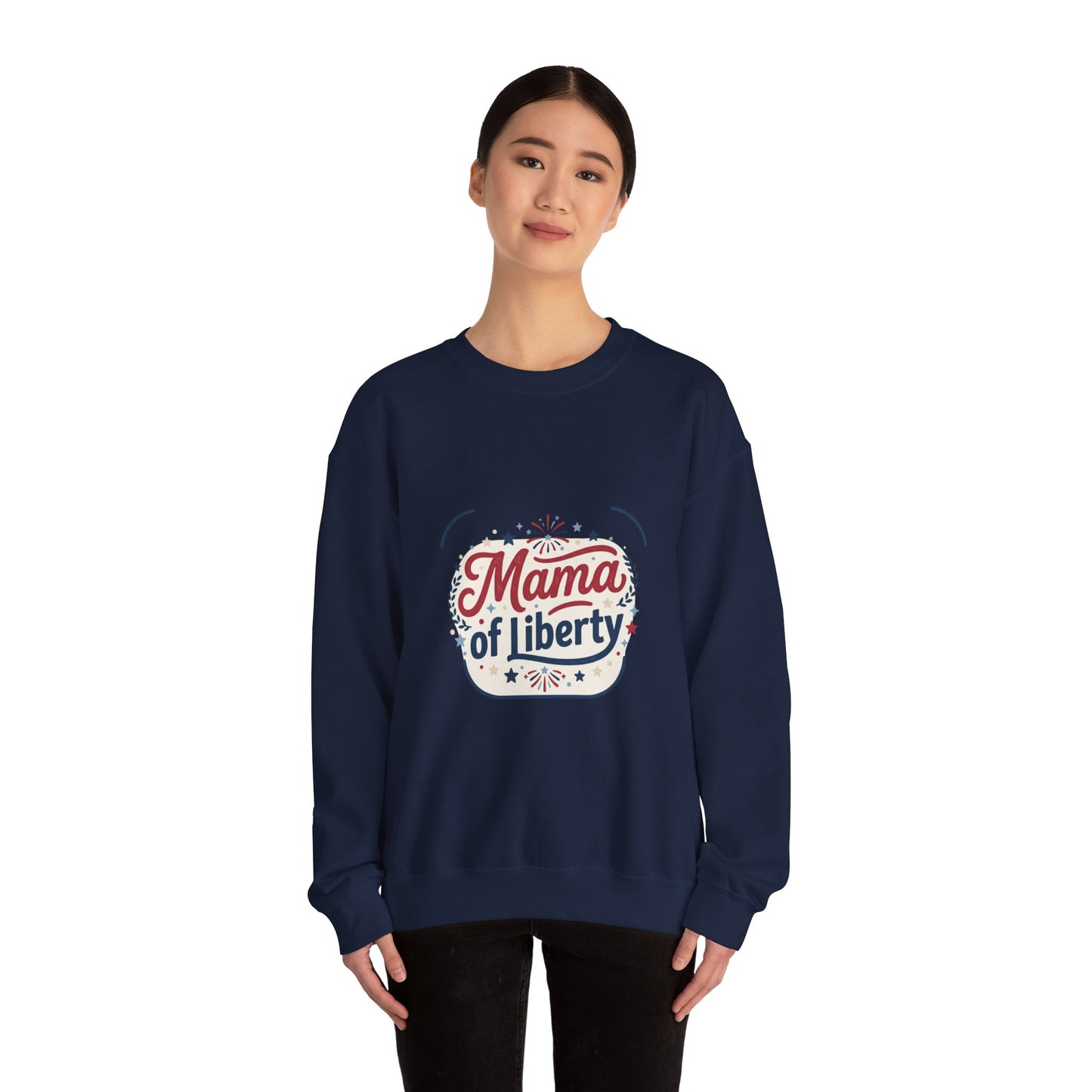 Mama of Liberty Sweatshirt | Americana, Retro Patriotic Palette