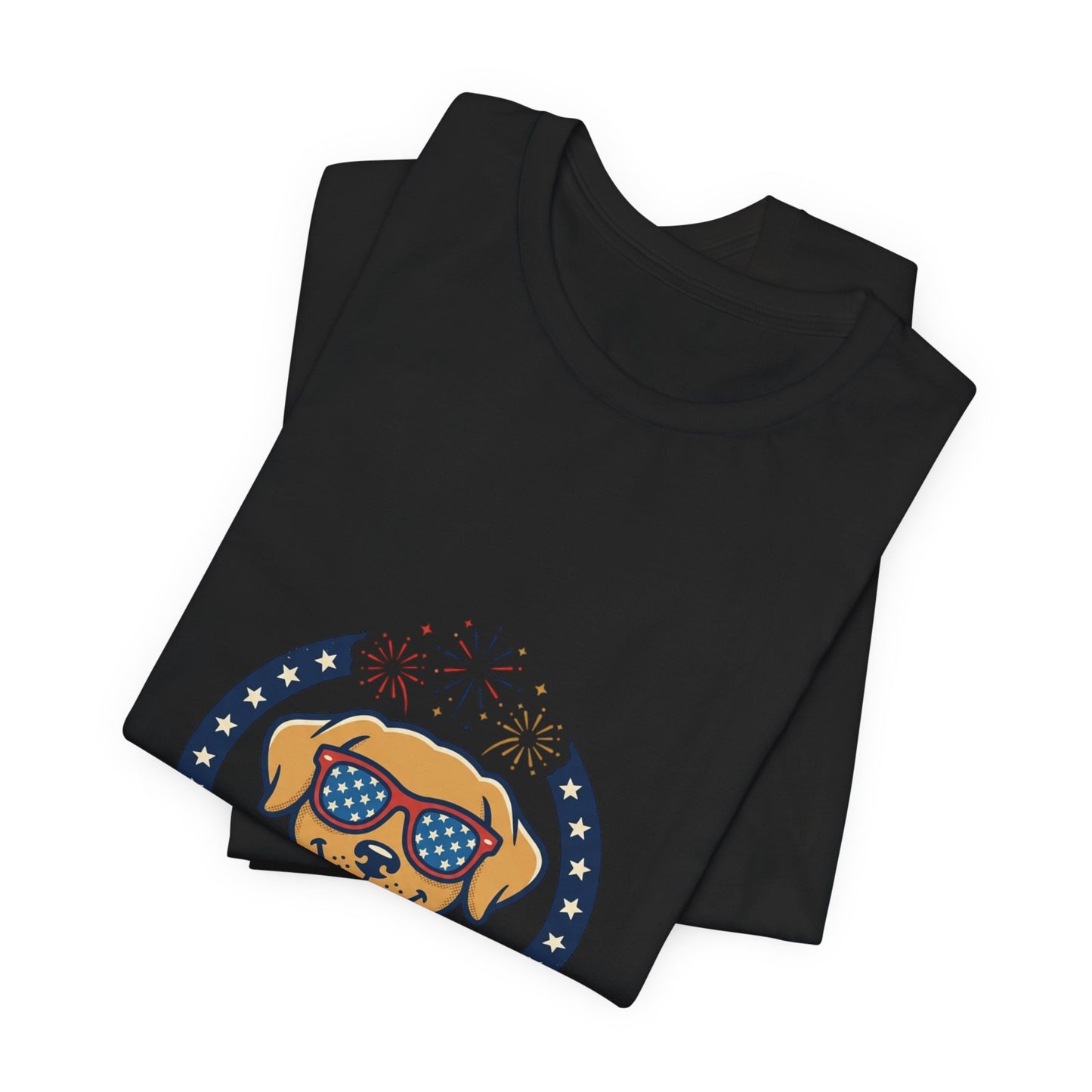 Paws & Stripes Forever Tee | Americana Retro 4th of July, Vintage Patriotic Palette