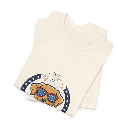 Paws & Stripes Forever Tee | Americana Retro 4th of July, Vintage Patriotic Palette