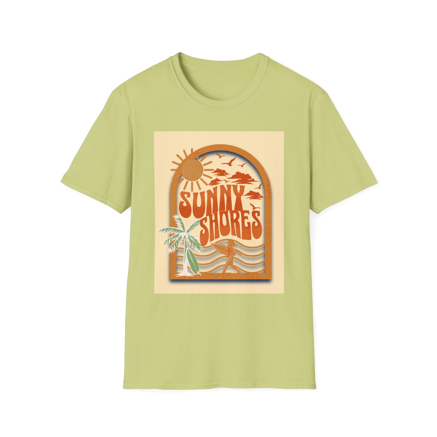 Sunny Shores T-Shirt | Retro Beach Surf Graphic